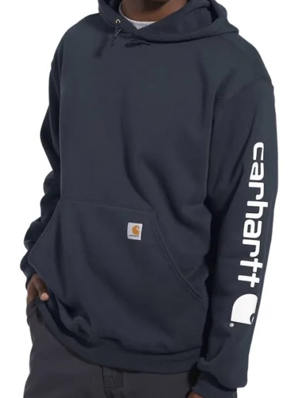 Carhartt Men's Iconic K288 Logo Hooded Sweatshirt Size XL X-Large Loose